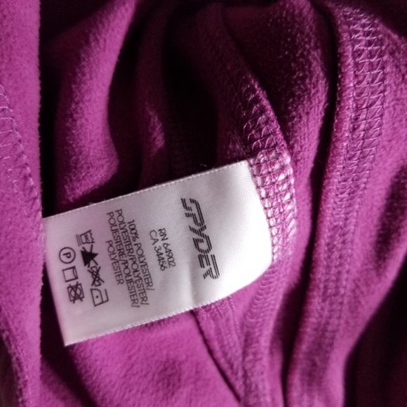 Spyder Pink Soft Fleece Full Zip Up Sweatshirt - Picture 6 of 8